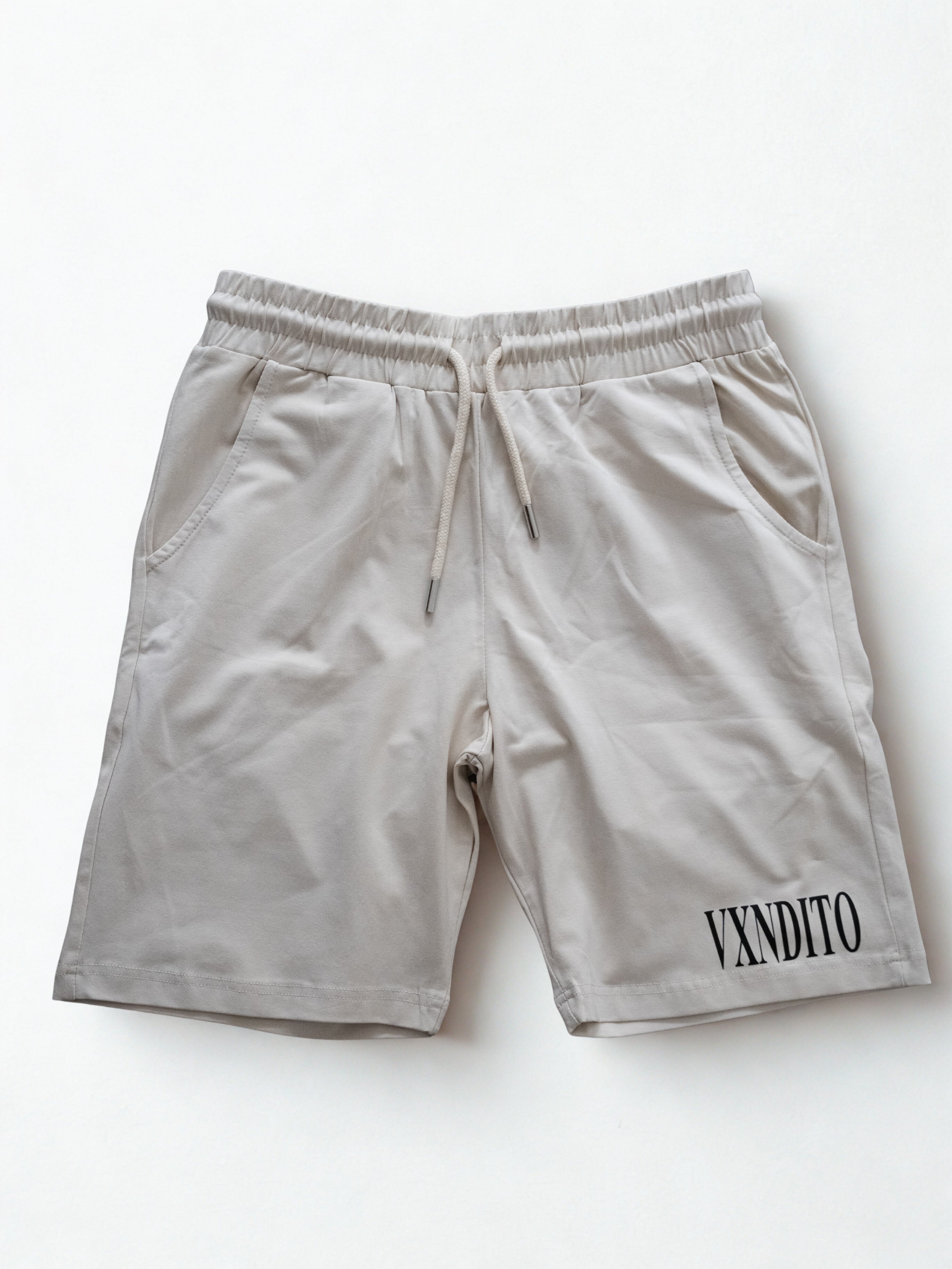 VXNDITO Signature Shorts – Bone