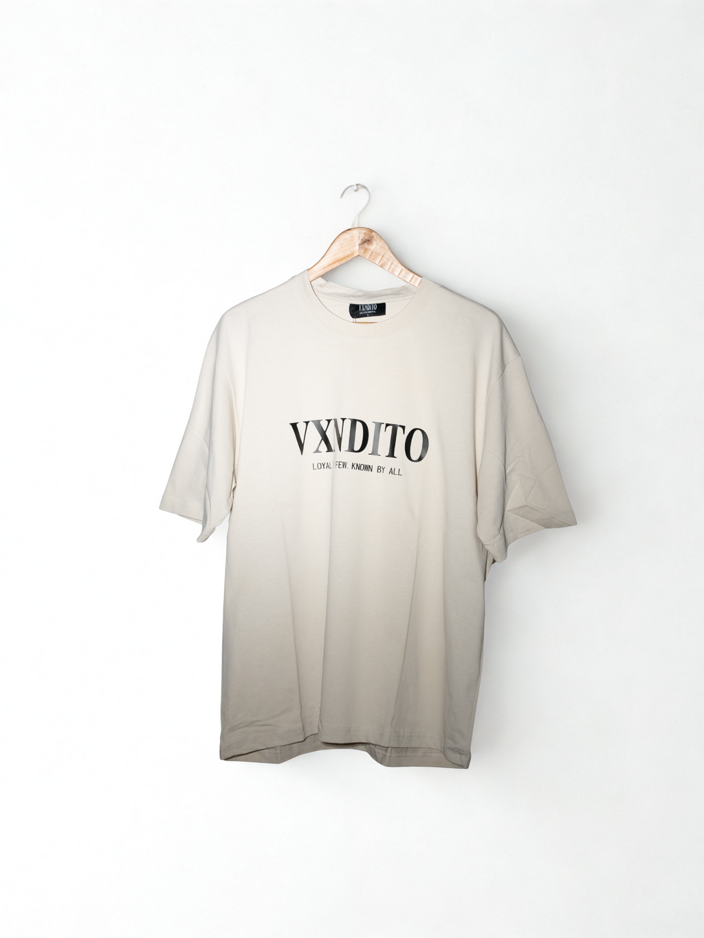 VXNDITO Signature Tee – Bone
